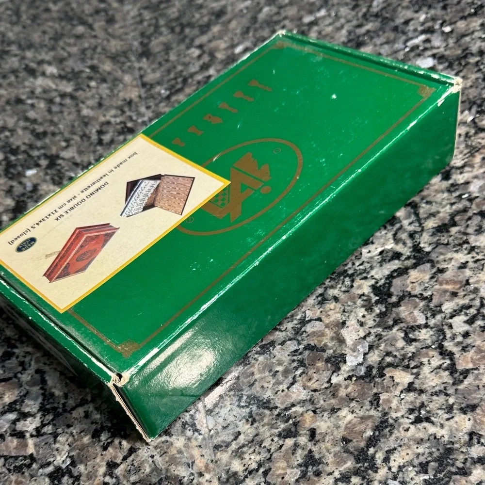 Italfama leatherette double Domino Set made in Italy - Picture 3 of 16